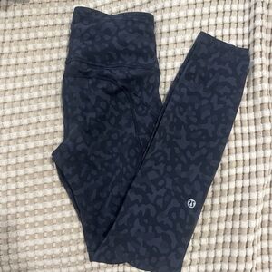 lululemon athletica Black Patterned Leggings